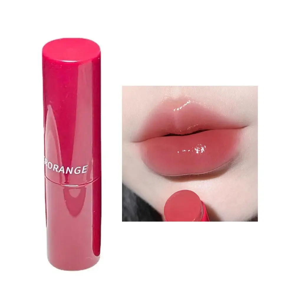 Getönter Lippen balsam Wasser Licht fester Lip gloss Glas Tee lippe neues Make-up braun benutzer definierte rote Tönung Kosmetik Glasur Kosmetik i0g2