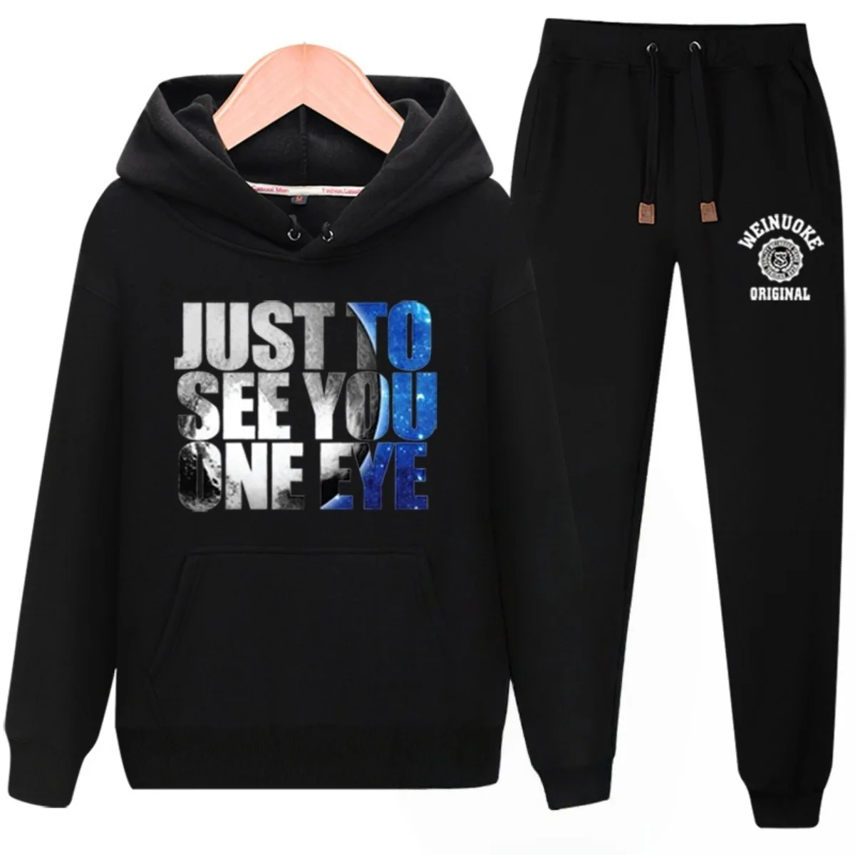 

Мужской комплект свитера 2025, новая модная брендовая американская спортивная одежда для пар, осенне-зимняя флисовая куртка с капюшоном