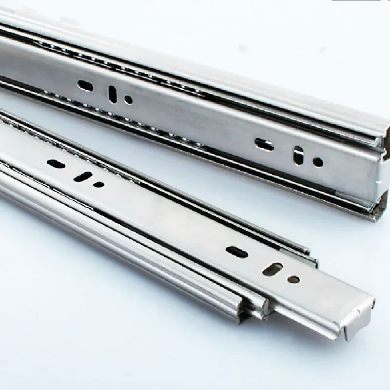 Drawer track, drawer slide, three rail drawer, guide rail, slide rail, furniture hardware fittings, slipway