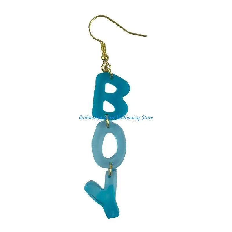 573B DIY Art Crafts Ear Studs Mould Casting Mold Handmade Letter Number Eardrop Mold