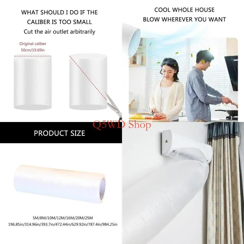 Q5WD Air Conditioner Blowing Bag 5/8/10/12/16/20/25m Air Conditioner Extended