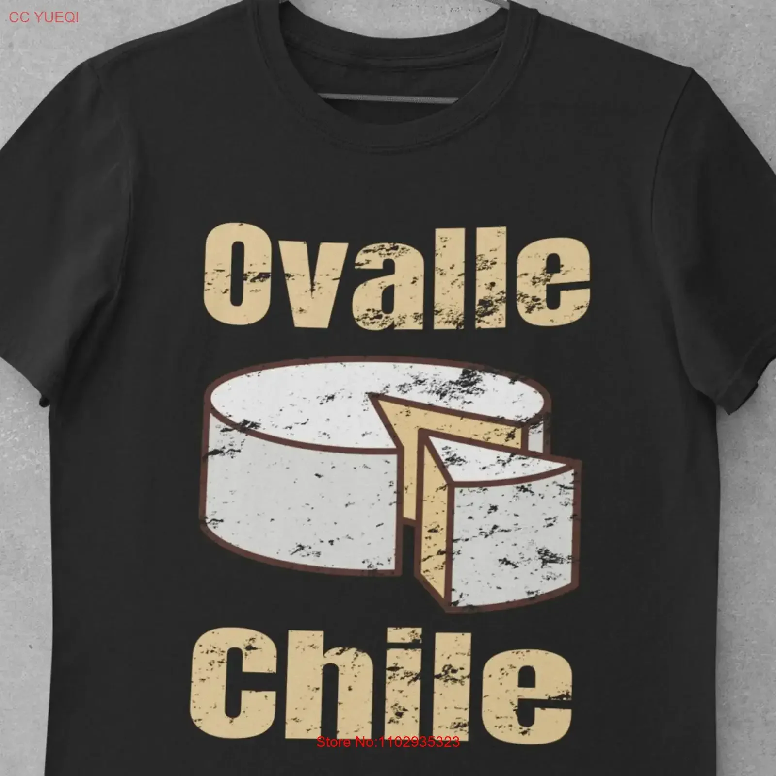 Ovalle Chile camiseta Queso de Cabra Polera cabra queso amante chileno divertido vintage lavado Top para uso diario homme