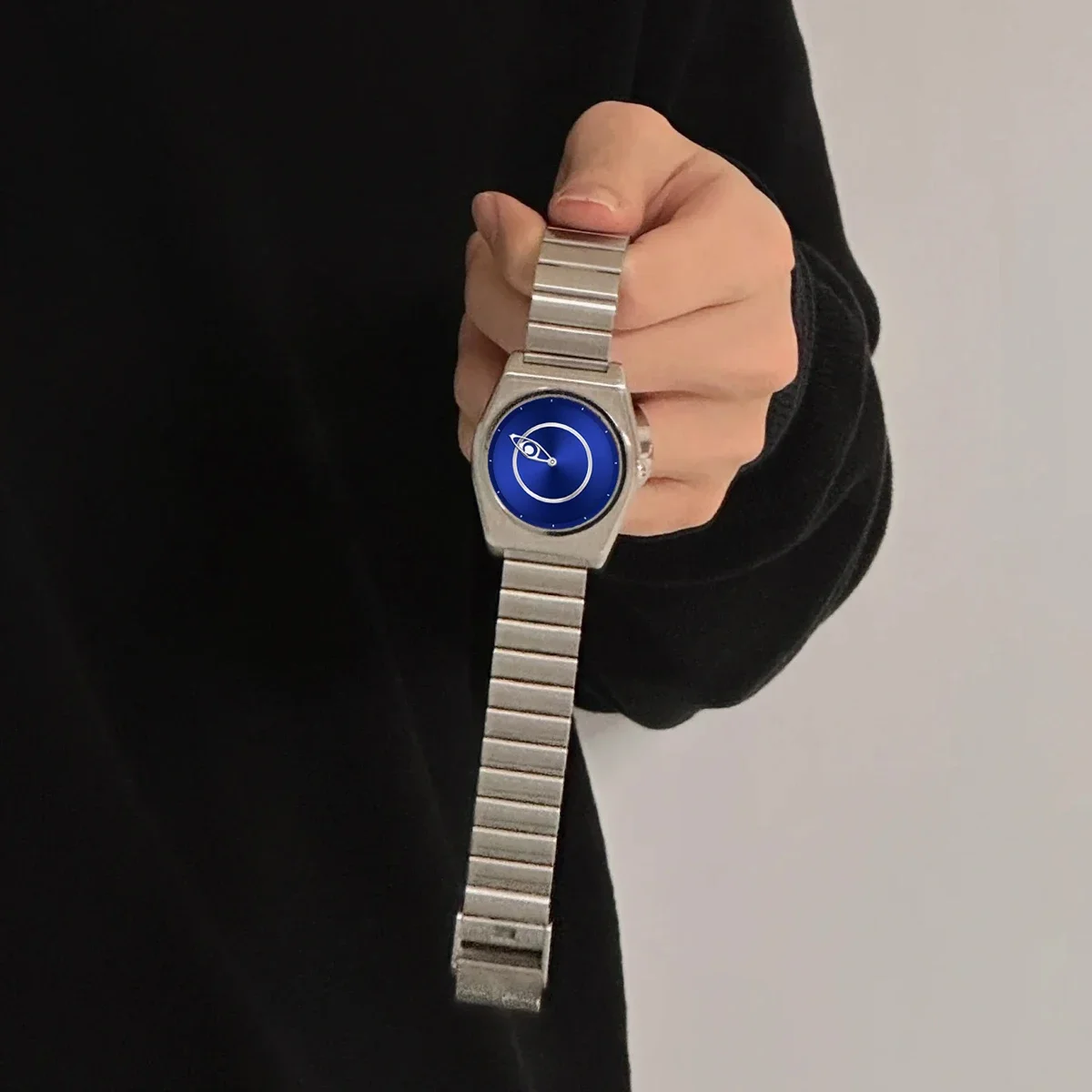 神の目クリエイティブ高級腕時計女性用防水ステンレススチールクォーツ腕時計高品質のカップル腕時計