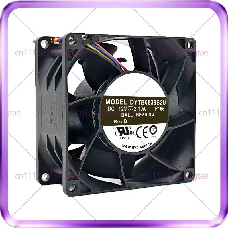 2pcs New For AVC DYTB0838B2U 12V2.10A 80 * 80 * 38MM 8038 8CM Violent Cooling Fan