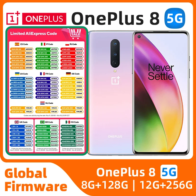 Oneplus 8 Mobile Phone 6.55