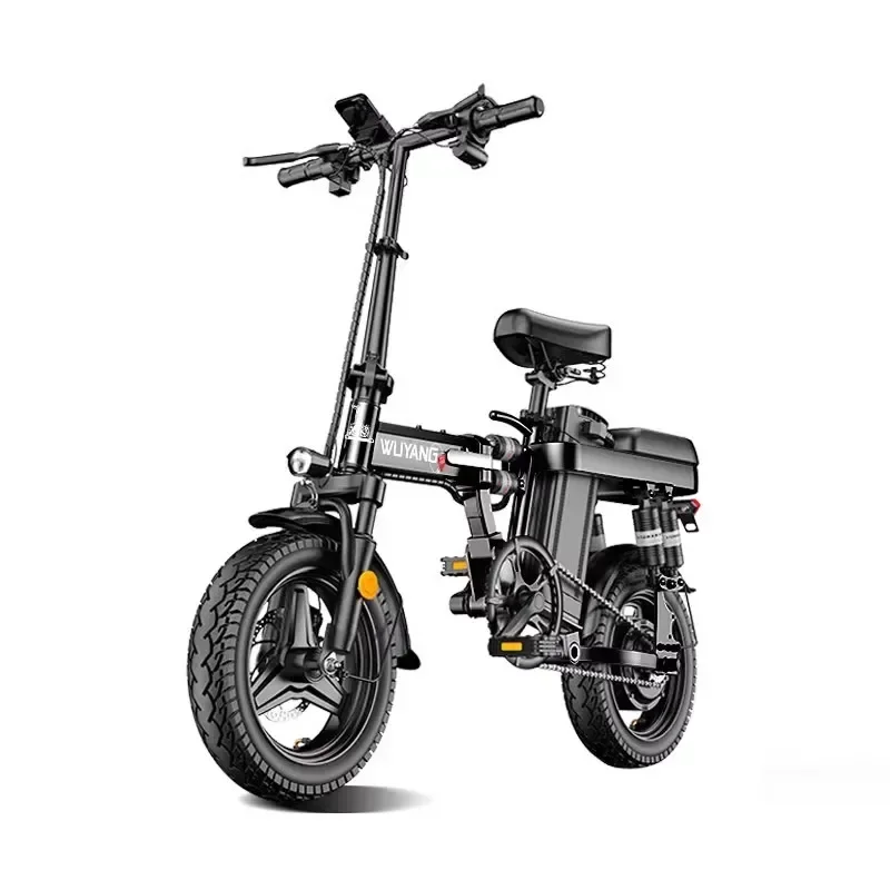 

Wuyang convenient folding driving electric vehicle ultra-light aluminum alloy electric bicycle power lithium battery
