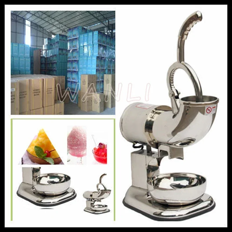 Ice Crushers Shavers 110V 220V ZY-SB114 All Stainless Steel  Machine   Blender   Shaved Ice Machine