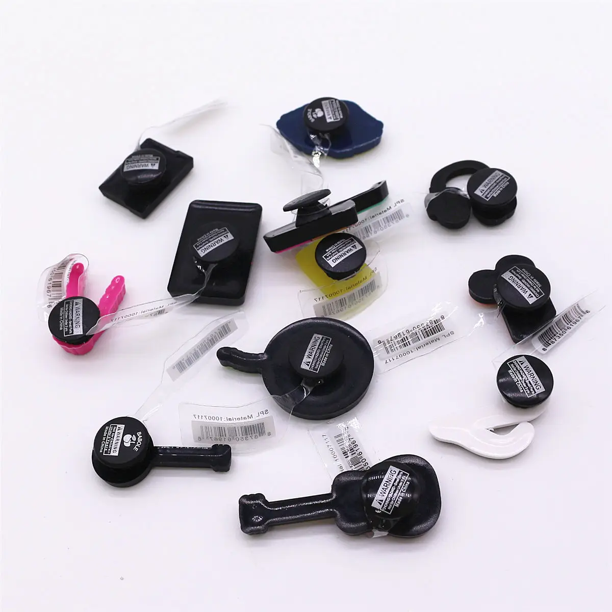 1pcs Original Music Style PVC Shoe Charms Designer Upper Buckle Accessories Piano Guitar Headphone Tapes Note Shapes Clog Clips