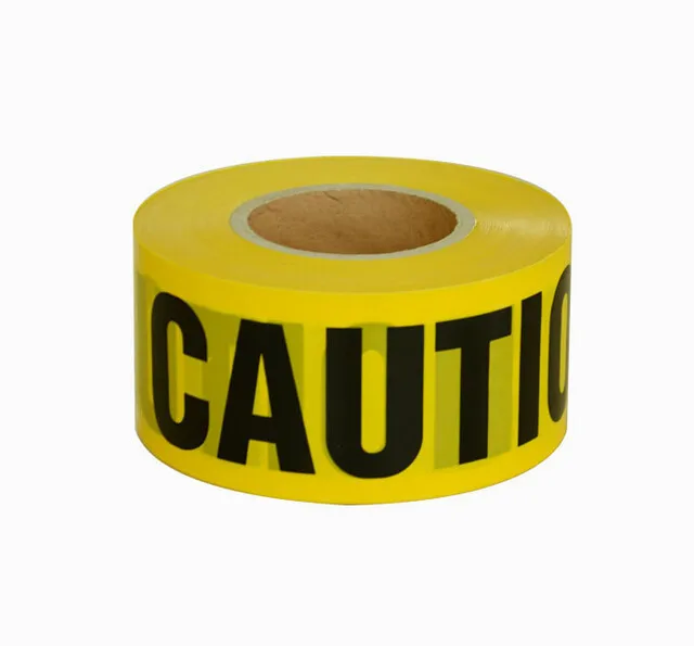 1 Roll 48mm*25m Opp Warning Tape Danger Caution Barrier Remind Work Safety Adhesive Tapes DIY Sticker For Mall Store School