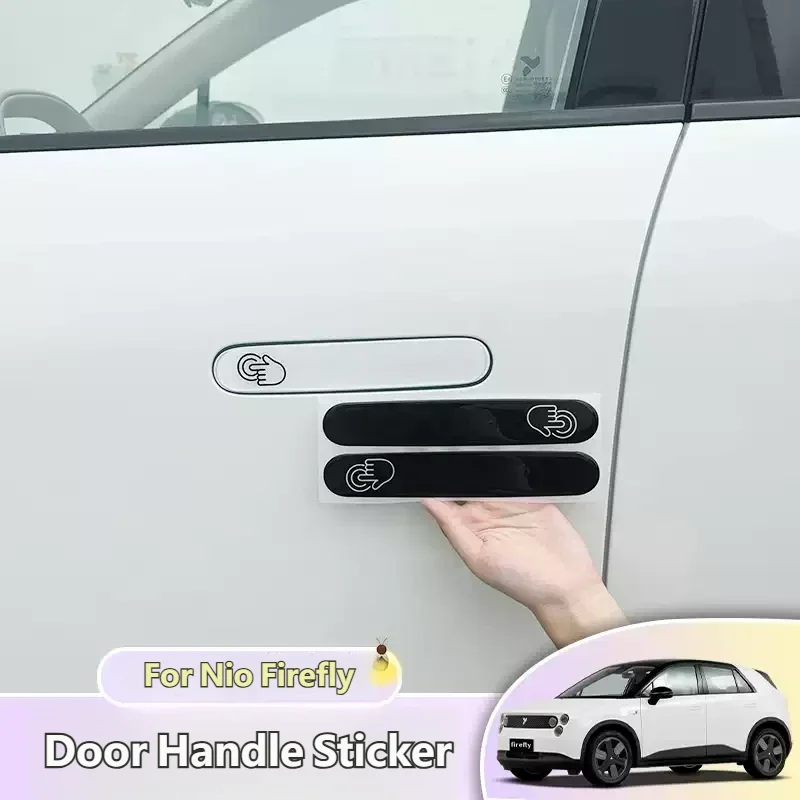 For Nio Firefly Car Door Handle Sticker Car Exterior Patch Decorative Stickers Modification Stick-on Auto Accessories