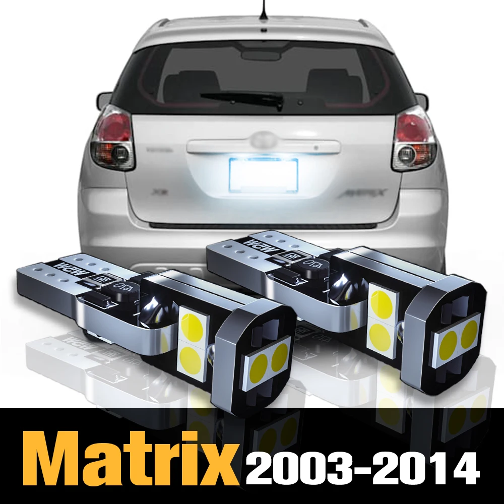 2x Canbus LED License Plate Light Lamp Accessories For Toyota Matrix 2003 2004 2005 2006 2007 2008 2009 2010 2011 2012 2013 2014