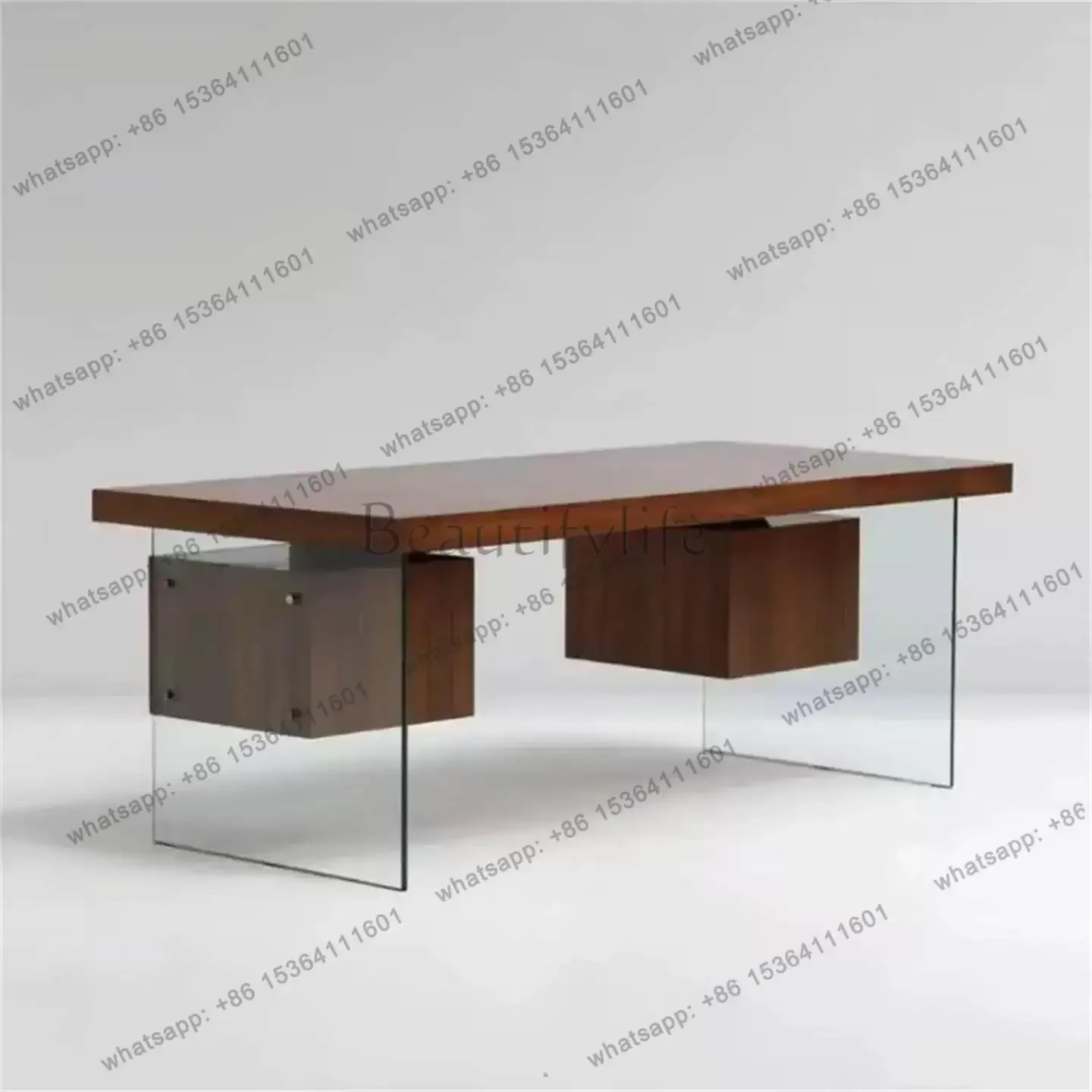 Factory Direct French-style Office Desks Wood Designer Model Office Desks Vintage Living Room Office Furniture Escritorios De Of