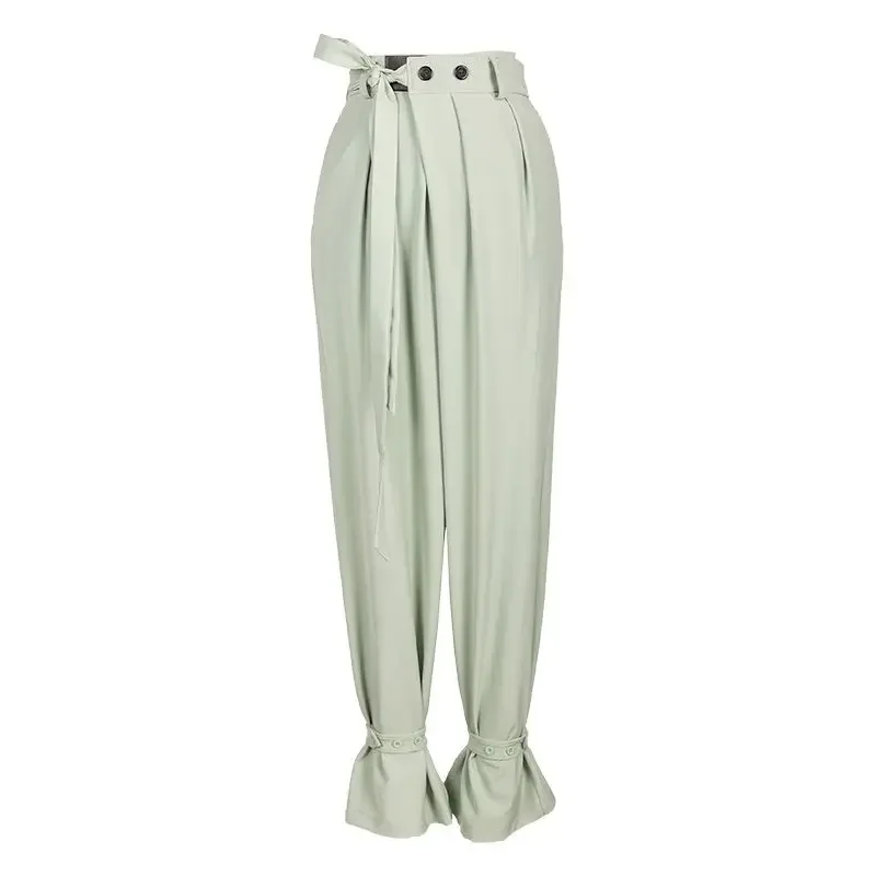 Vestido de dança latina prática profissional moderno padrão nacional calças botão cintura adulto traje tango roupas rumba