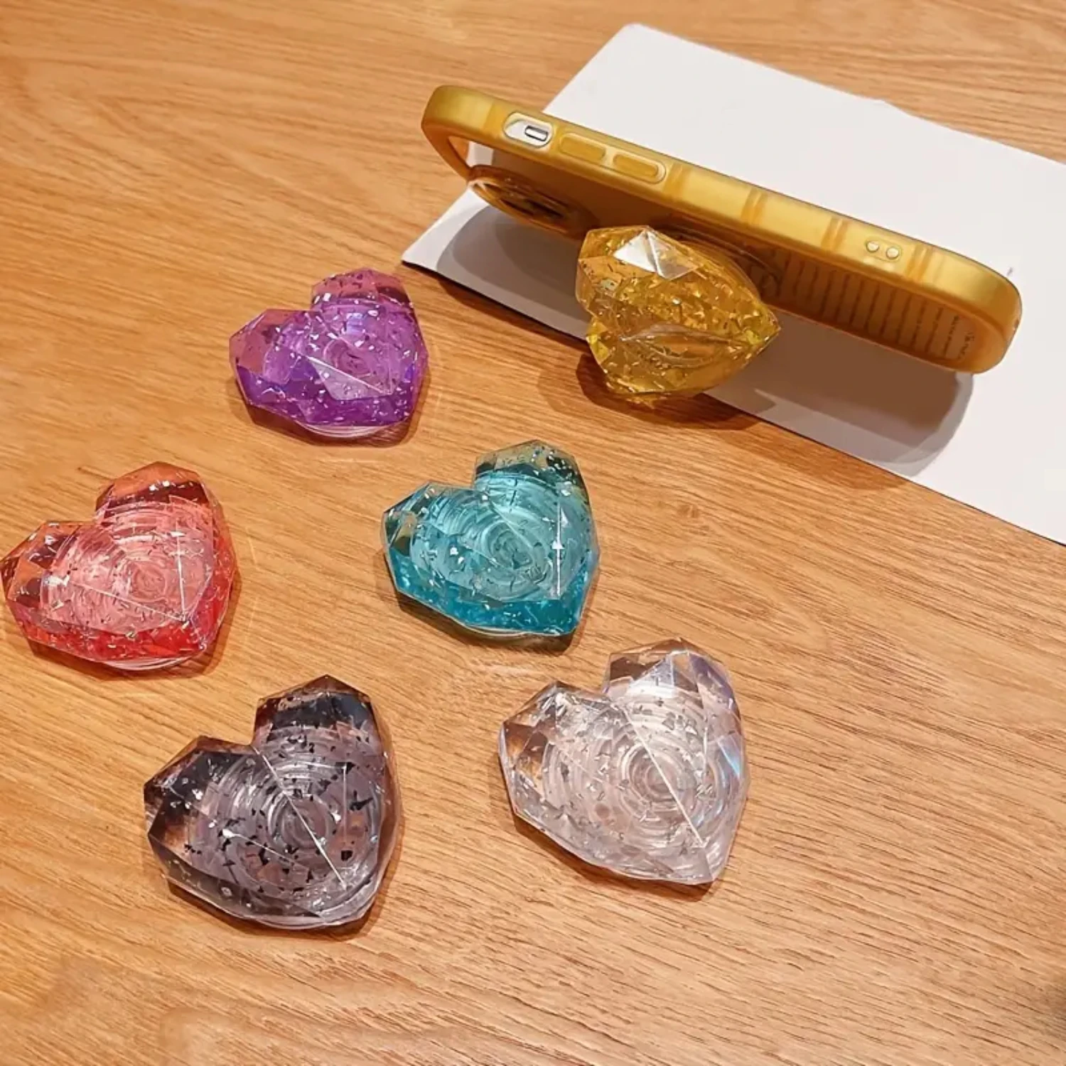 

Enhance Your iPhone 13 12 11 Pro with a Must-Have Luxury Colorful 3D Crystal Love Heart Stylish and Functional Universal Phone B