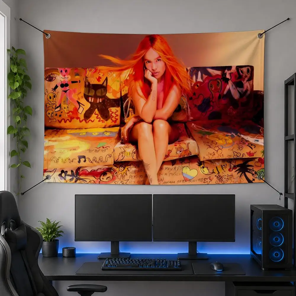 Music Star Talent Music Legendary Art Popular K-KAROL G Flags Flag Banner for Bedroom Dorm Party Home Living Room Game Room Gift