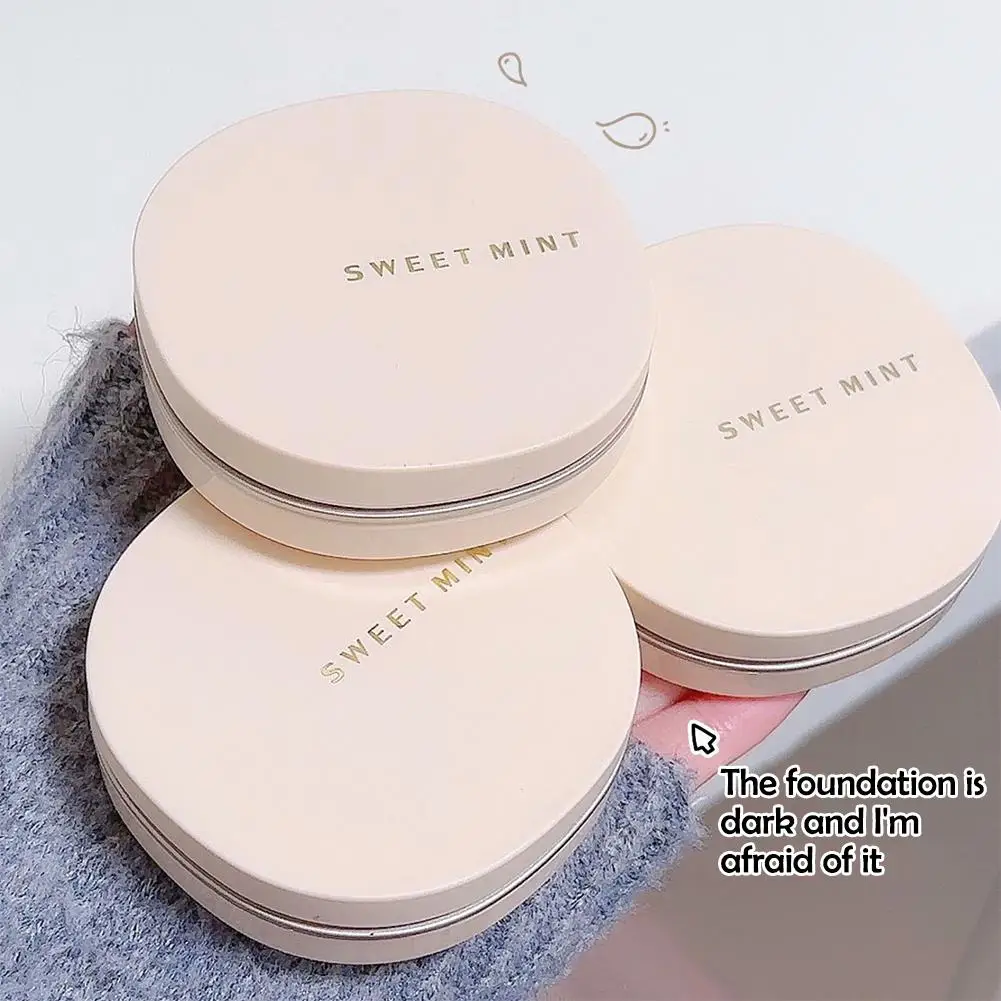 Transparent Pressed Powder Waterproof Lasting Oil Control Setting Foundation Makeup Powder Compact Coverage Cosmetics Face N6J0