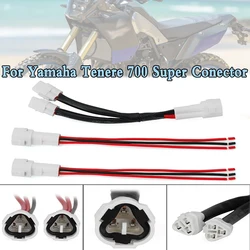 For Yamaha Tenere 700 Super Conector Motorcycle Power Outlet Splitter USB Charger GRIPS Auxiliary Lights﻿ High Quality Parts