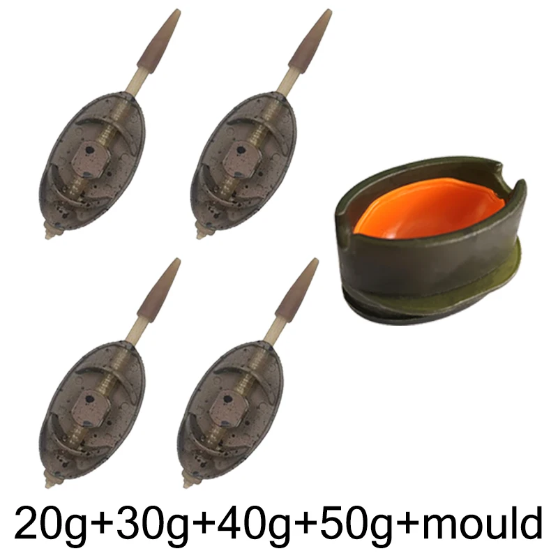 Hochleistungs-Methoden-Feeder-Set, 20 g-50 g rostfreie Schnellspanngewichte aus Zinklegierung | Das ultimative Karpfenangelgerät für alle Zustände