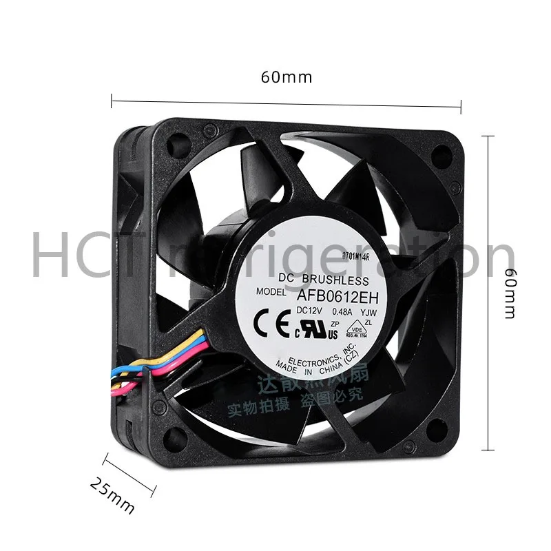 Original 100% Working AFB0612EH DC12V 0.48A cooling fan