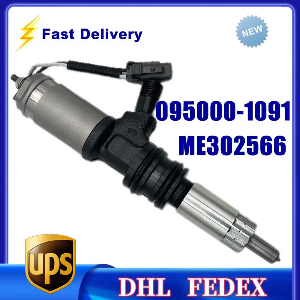 095000-1091 Diesel Fuel Injector ME302566 for Mitsubishi Fuso 6M60 6M60T 7.0d