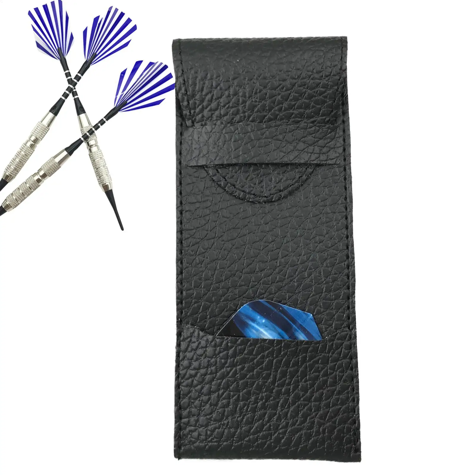 

Dart Case Leather Dart Bag With Socket Portable Carrying Storage Bag Dart Supplies Organizer For Home School Traveling Indoor