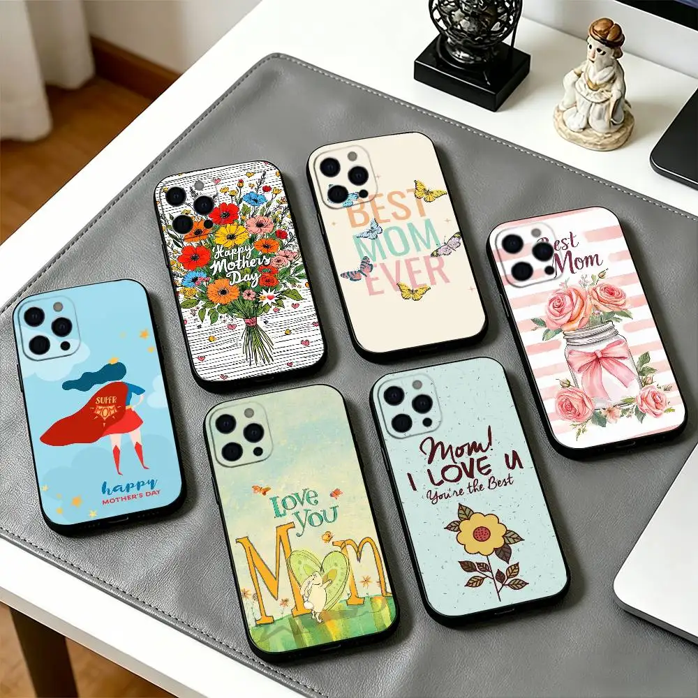 

Best Mom mother day Phone Case For iPhone 17, 16,15,14,13,12,11 Plus,Pro Max, Others Soft Black Cover