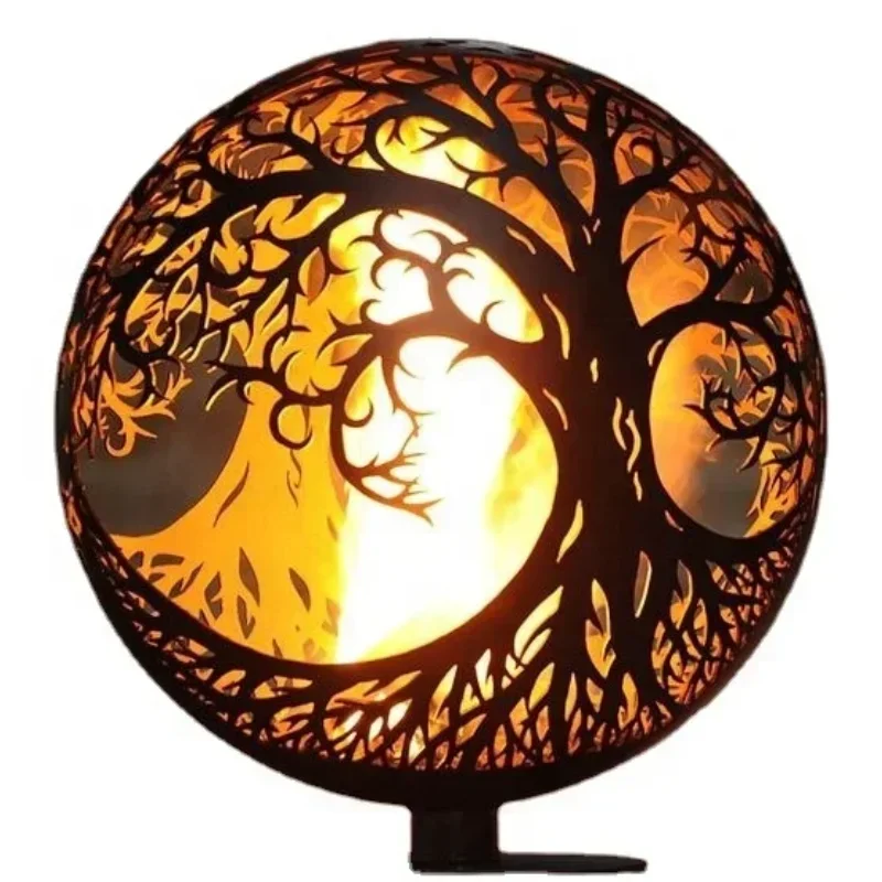 Firepit  ball  wood burning  Rust Iron fire pits factory direct folding fire pit rust corten steel fire pit outdoor