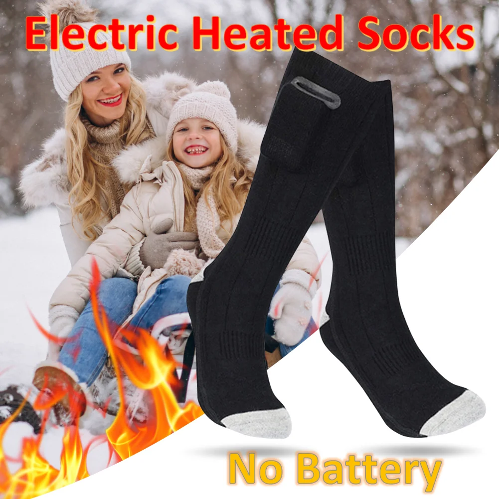 

Electric Heated Socks(No Battery) USB Heating Socks Breathable Winter Warm Socks Thermal Foot Warmers for Outdoor Camping Hiking
