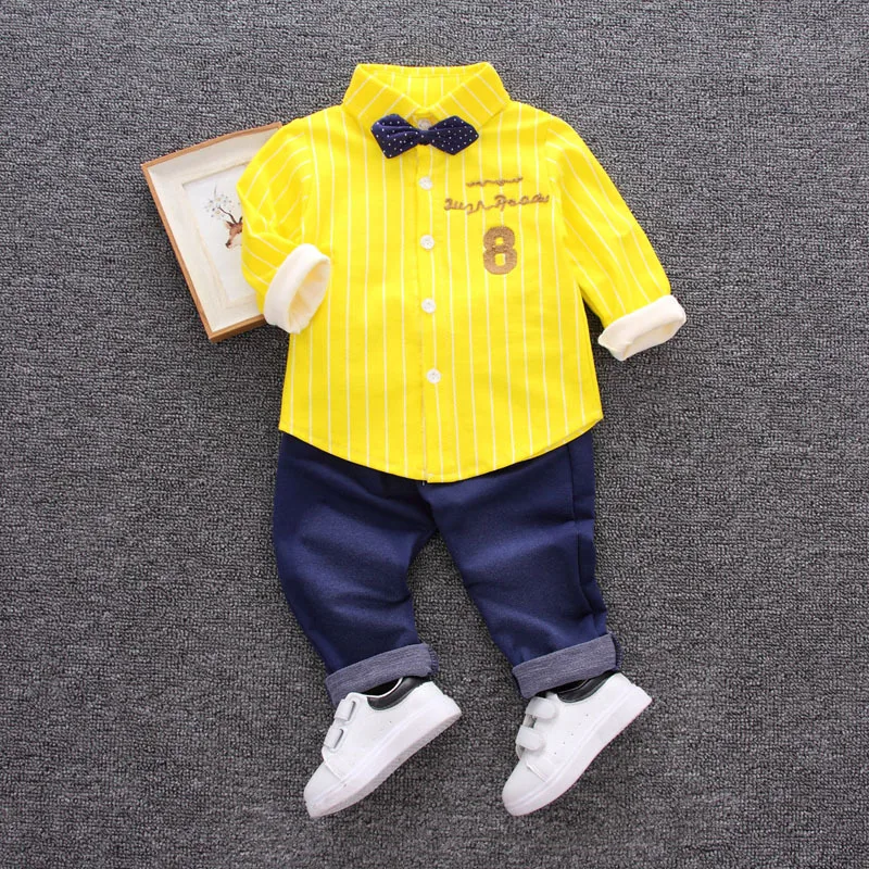 New Spring Autumn Baby Clothes Suit Children Boys Casual Shirt Pants 2Pcs/Sets Kids Outfits Toddler Costume Infant Tracksuits