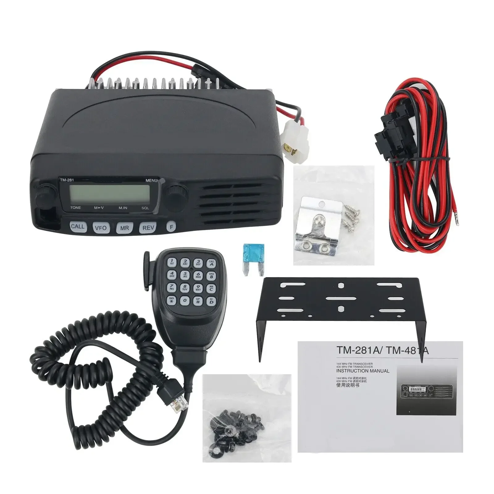 

TM-281A 136-174MHZ FM Transceiver Mobile Radio Car Radio Station 10-50KM 65W