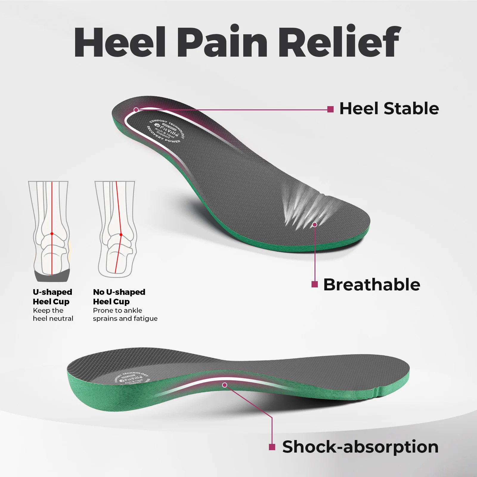 أحذية مشي واسعة من Fittington للنساء، أحذية رياضية واسعة العرض قابلة للتنفس مع دعم قوس لآلام الكعب المسطحة