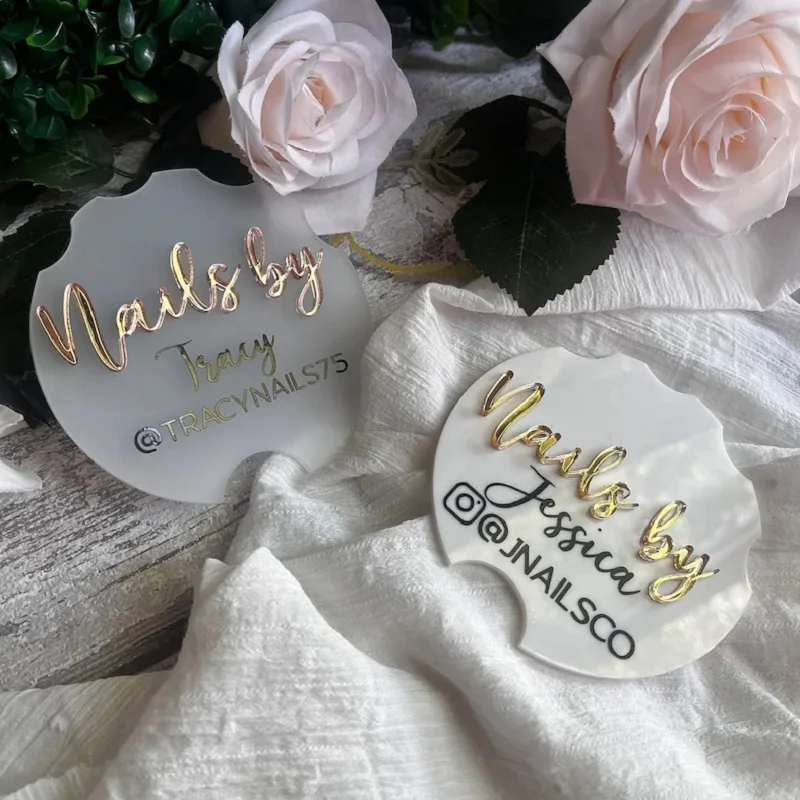Nail technician, beauty salon prop, nailfie disc,beauty room,business logo,social media picture prop,Personalised logo branding