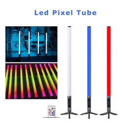 Smart led pixel ligh dj lighting battery tube rechargeable pixel lamp bar stage party background light app / remote /dmx control