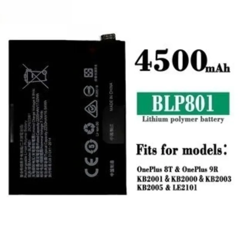 Battery For Oneplus Nord N100 9R 8T 7T Pro 6T 5T 8 7 Plus 6 5 Lithium Polymer Battery For One Plus A6010 A6000 A5010 A5001