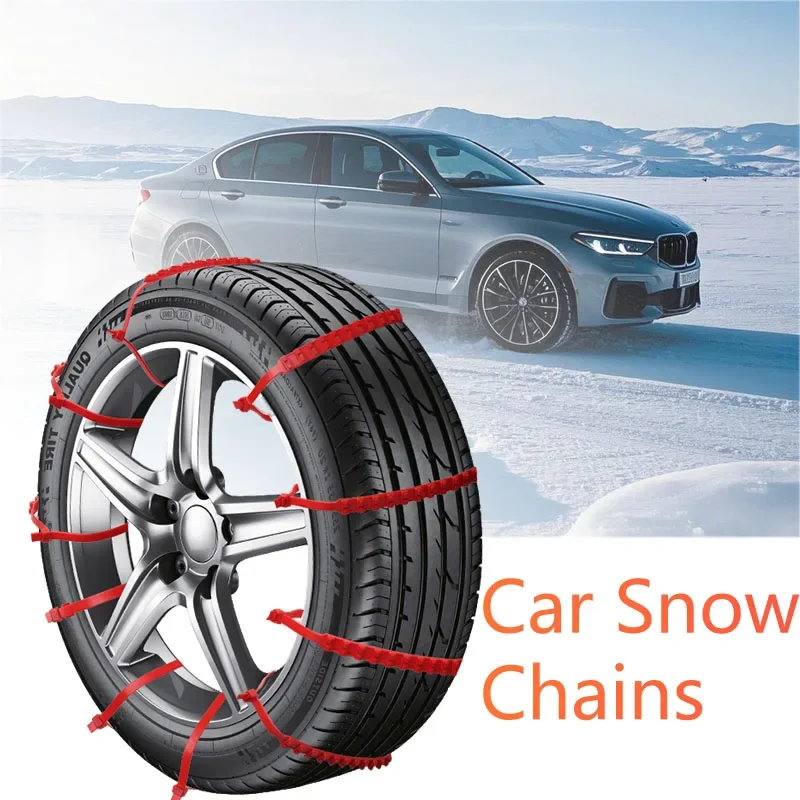 

10-40PCS Car Tire Chains Winter Snow Anti-Skid Tyre Cable Ties Auto Outdoor Snow Tire Tyre Anti Skid Chain Emergency Accessories