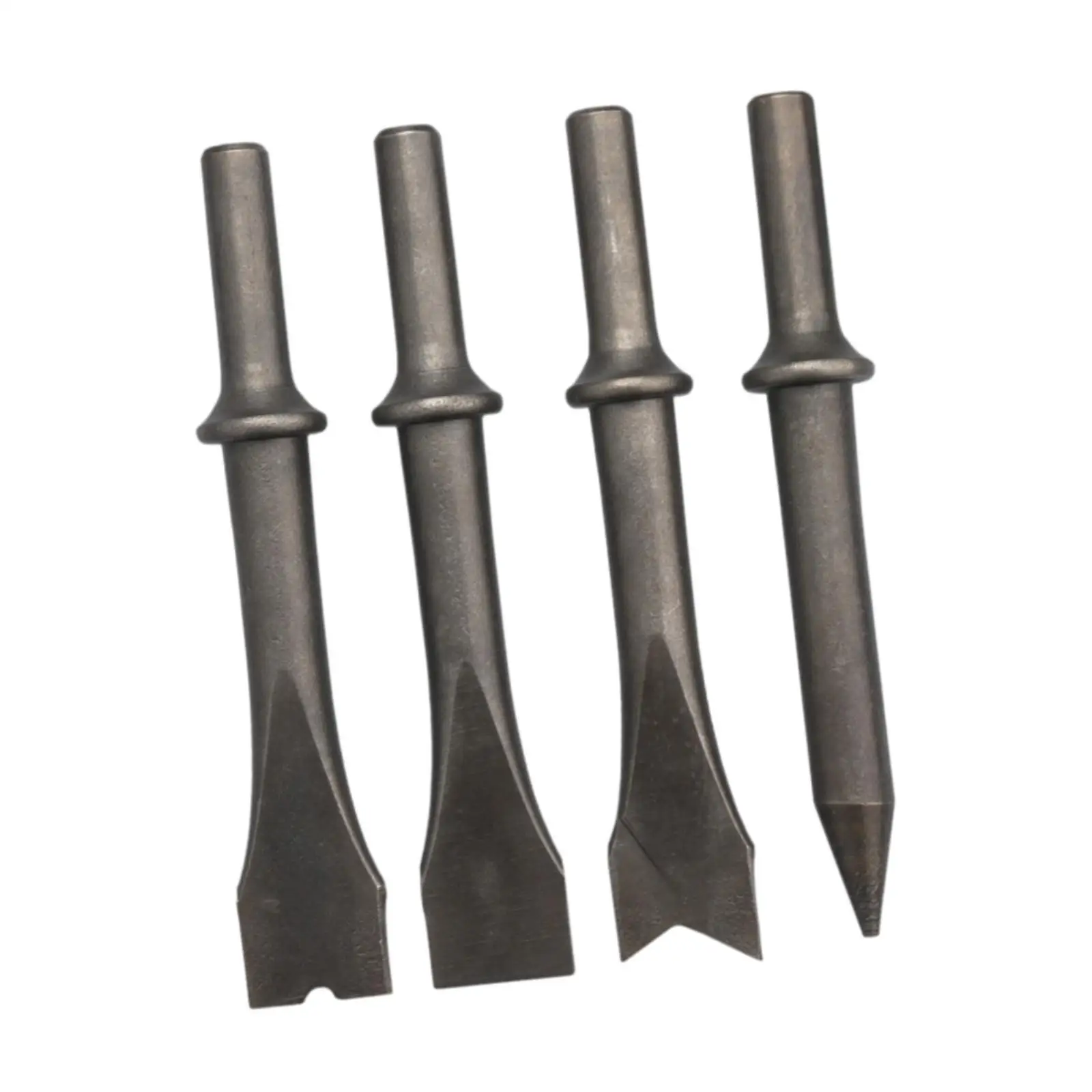 4 Pieces Air Hammers Chisels Set Sturdy Portable Anti Vibration Hammers Chisels Set Pneumatic Tools Air Rivet Hammer Tools