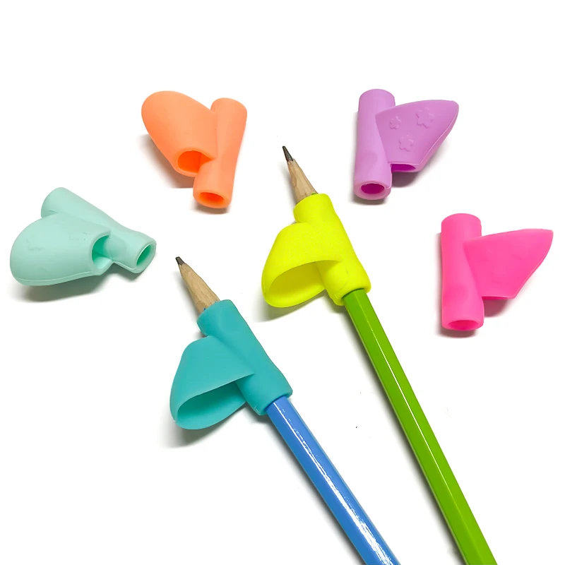 6pcs Writing Corrector Pencil Grip for Learning Holding Device Correcting Pen Holder for Writing Posture Correction