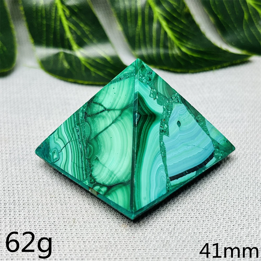 Natural Gemstones Pyramid Malachite Handcrafted Home Room Decoration Festival Gifts Witchcraft altars Prayers Spiritual Energy