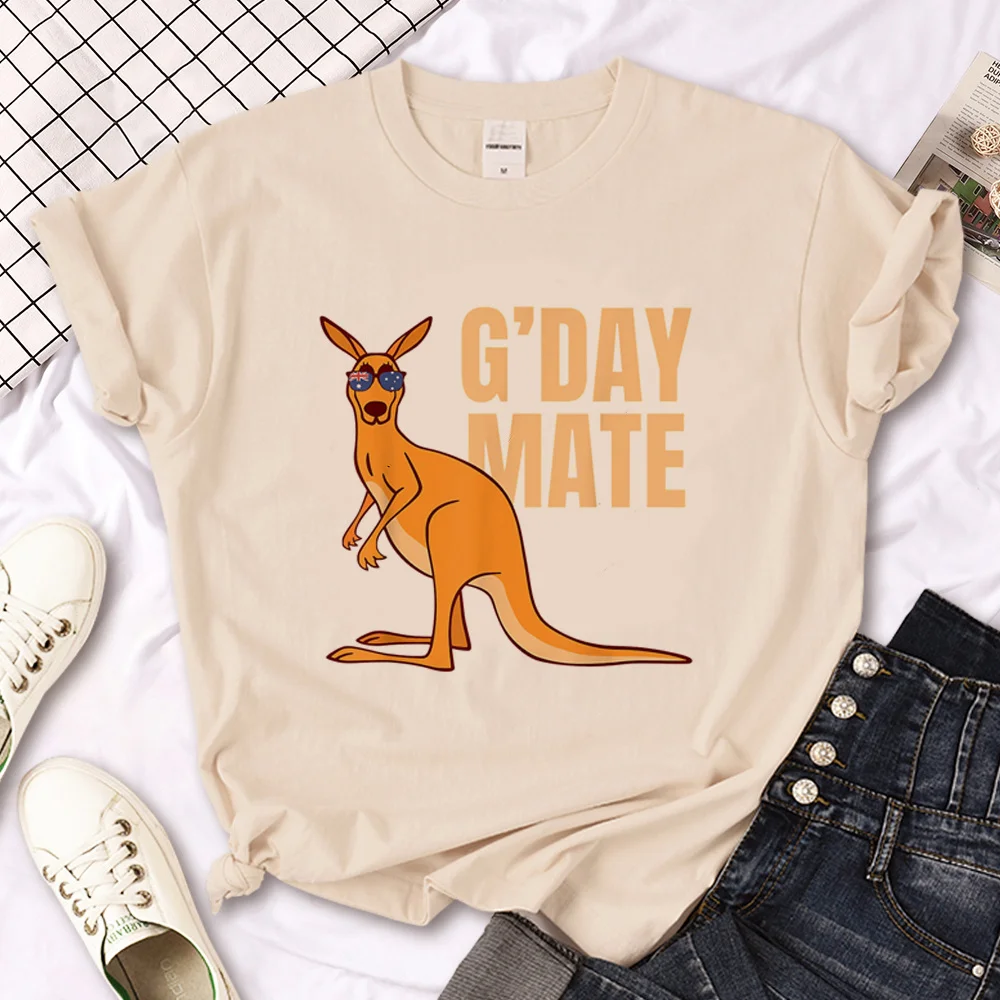 Australia Aussie t-shirts women comic manga Y2K t-shirts girl y2k clothing