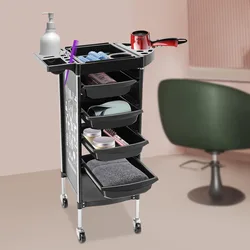 Chariot de salon avec serrure, coiffeur à 4 côtés de proximité, maison concise, coiffure, outil de proximité pour salon de beauté