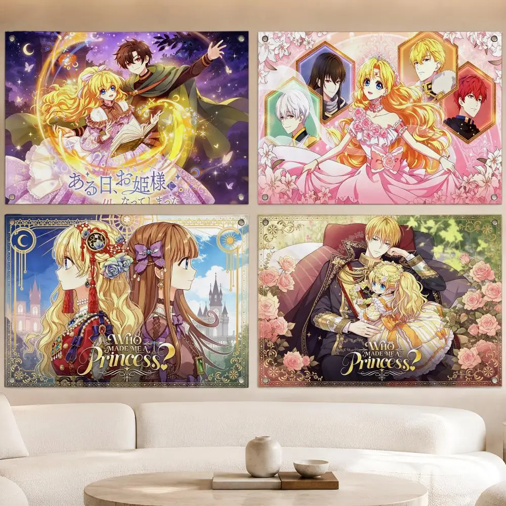 Anime Tale Who Made Me A Princess Flags Fan Banner Tapestry Wall Hanging Garage BarDorm Camp Party Outdoor Home Decor Gift