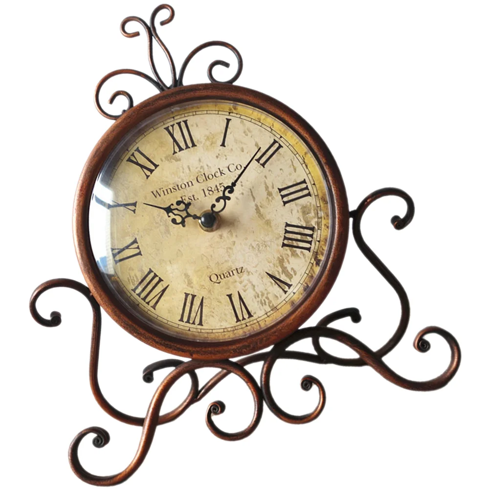 

Vintage Home Decor Table Clock Classical Retro Bedroom Bell Cover European Style Bedside