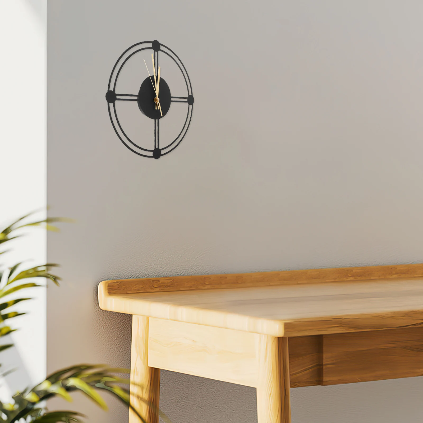 

Wall Clock Garden Clocks Outdoor Metal Hanging Decorative Analog Home and Kitchen Accessories Black Farmhouse Weatherproof