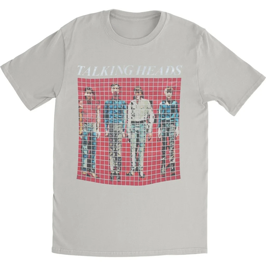 

Летние элитные брендовые хлопковые мужские и женские футболки Talking Heads с графическим принтом и короткими рукавами, тренд уличной моды