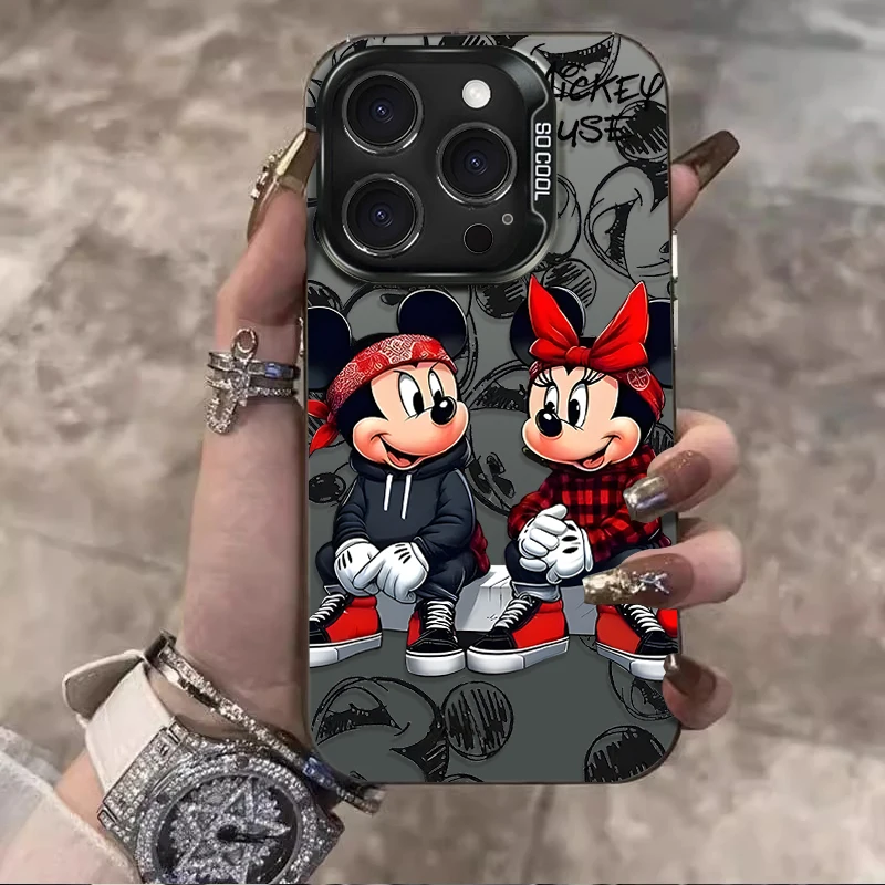 Disney Mickey Minnie Phone Case for Oppo Reno14 Reno13 Reno12 Reno11 Reno10 Reno8 Reno7 Reno6 Reno5 Z F T Pro Plus 4G 5G Cover