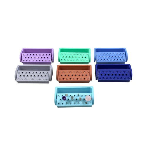 Imagen 2 del producto Soporte para fresa Dental con 26 agujeros para archivos Endo, caja de desinfección, caja de conducto radicular endodoncia, herramienta de instrumentos de odontología