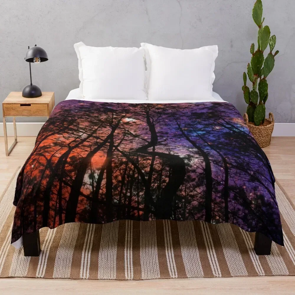 

Twisted Forest Deep Autumn Throw Blanket Anti Shedding Soft Fuzzy Blanket for Home