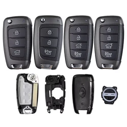 Car Key Housing Case Shell Fob for Hyundai 2018 2019 2020 2021 2022 Accent Elantra Kona Santa Fe Tucson Veloster Solaris Verna