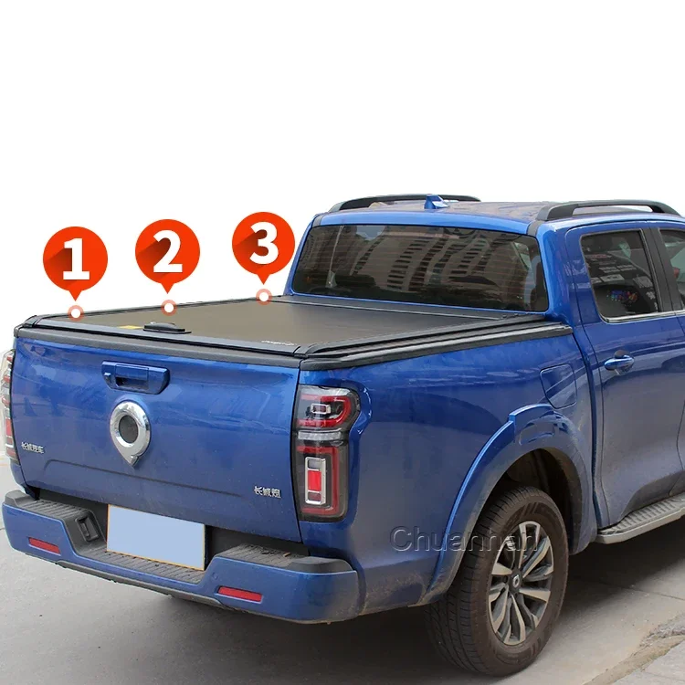 Pickup Truck Bed Cover Retractable Roller Lid Roll Up Tonneau Cover Ford F150 For Gwm Poer Tacoma