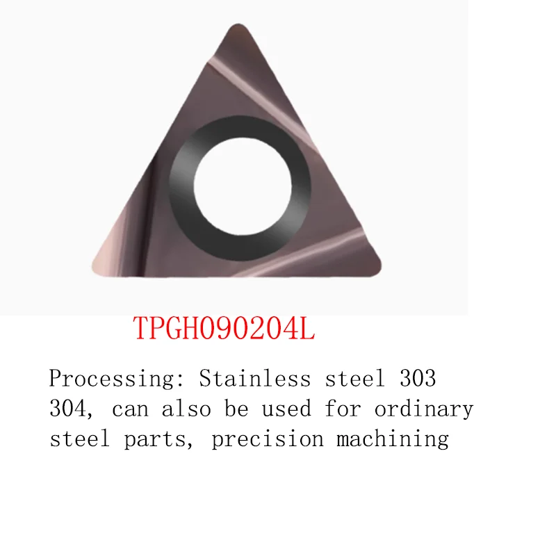 5 uds CNC inserto torneado fino agujero interior aburrido triángulo pequeño TBGH 060102   L TPGH 110304   Insertos de cabeza de herramienta de cerámica L